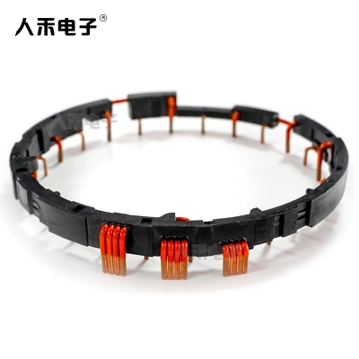 注塑銅排漆包線注塑母排 新能源電機連接件